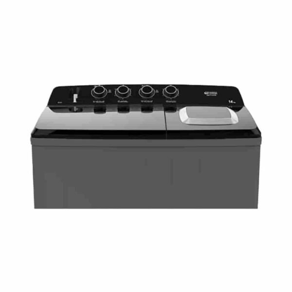 General Supreme 14 Kg Twin-Tub Semi Automatic Washing Machine Dark Grey Black Electronics Stores