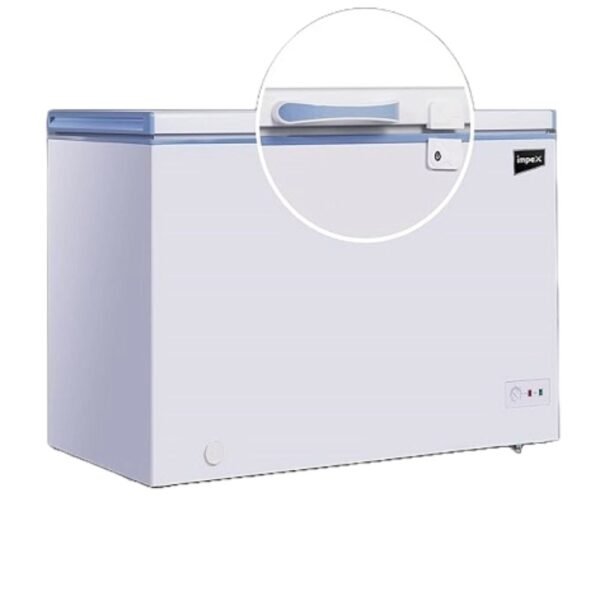 Impex Freezer Energy Efficient Refrigeration System 80W Liter With Lamp Lock & Key For Home And Restaurants Product, Electronics Stores